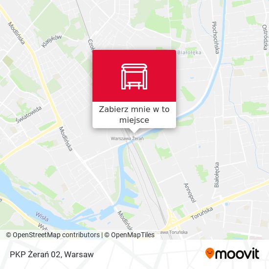 Mapa PKP Żerań