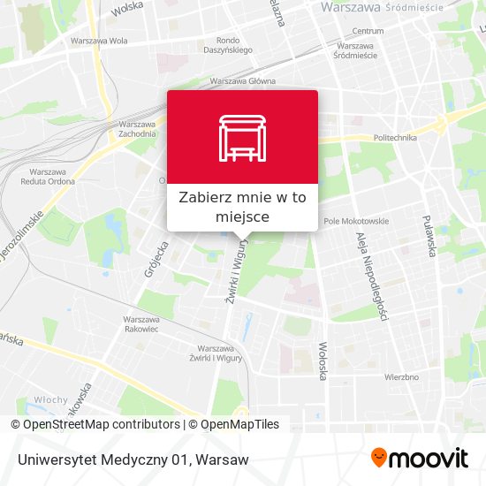 Mapa Uniwersytet Medyczny