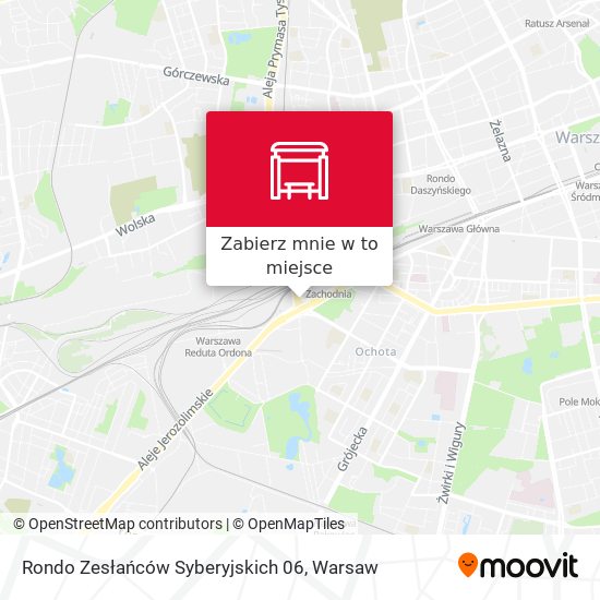 Mapa Rondo Zesłańców Syberyjskich