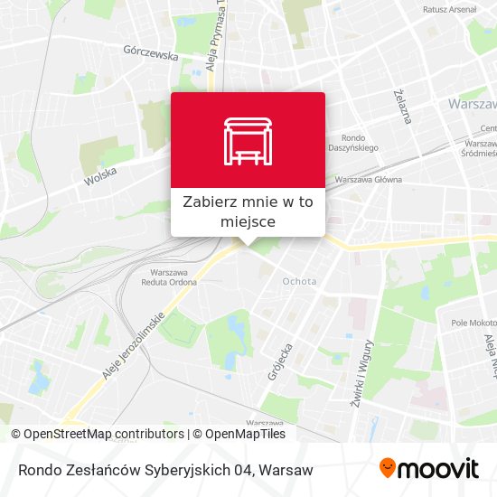 Mapa Rondo Zesłańców Syberyjskich