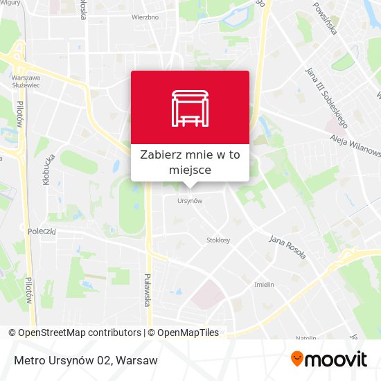 Mapa Metro Ursynów 02