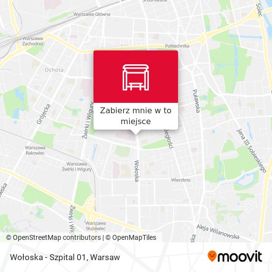 Mapa Wołoska-Szpital