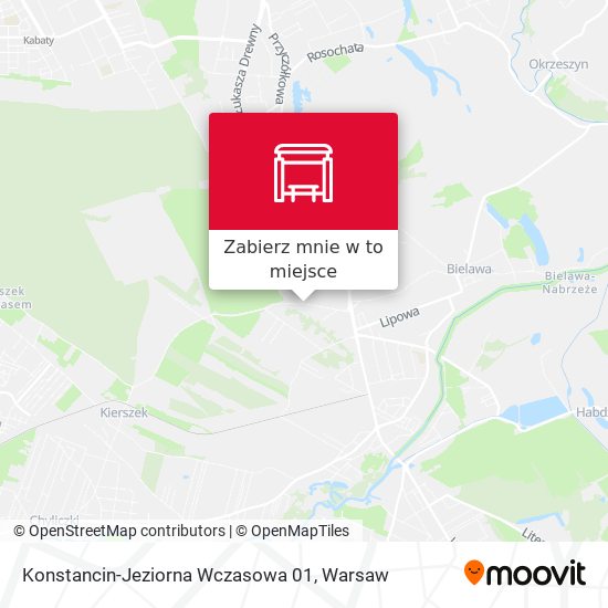 Mapa Konstancin-Jeziorna Wczasowa