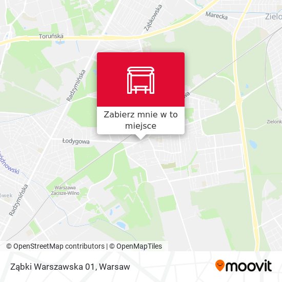 Mapa Ząbki Warszawska 01