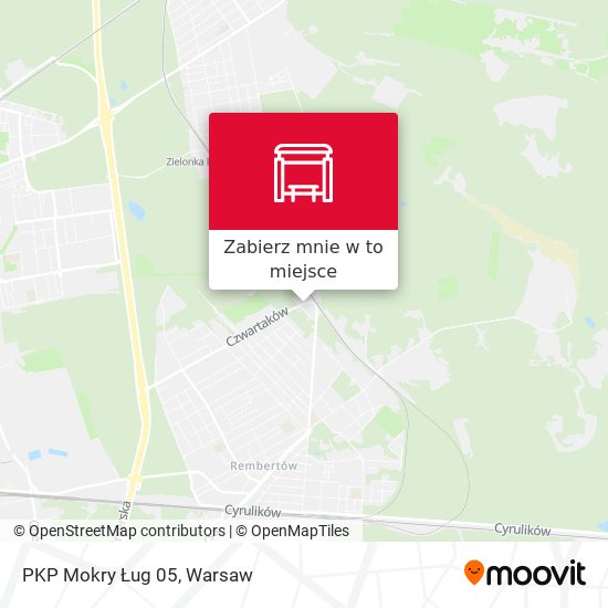 Mapa PKP Mokry Ług