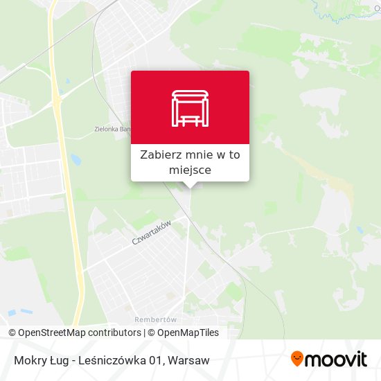 Mapa Mokry Ług-Leśniczówka