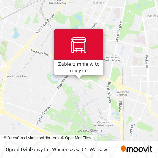 Mapa Ogród Działkowy Im. Warneńczyka 01