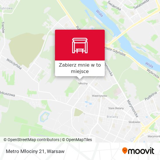 Mapa Metro Młociny 21