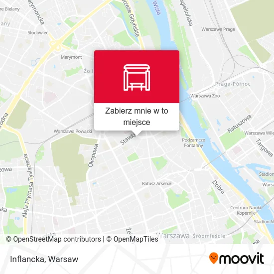 Mapa Inflancka