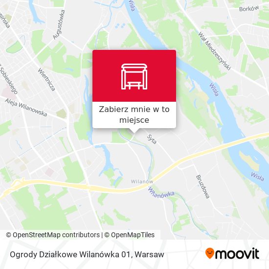 Mapa Ogrody Działkowe Wilanówka 01