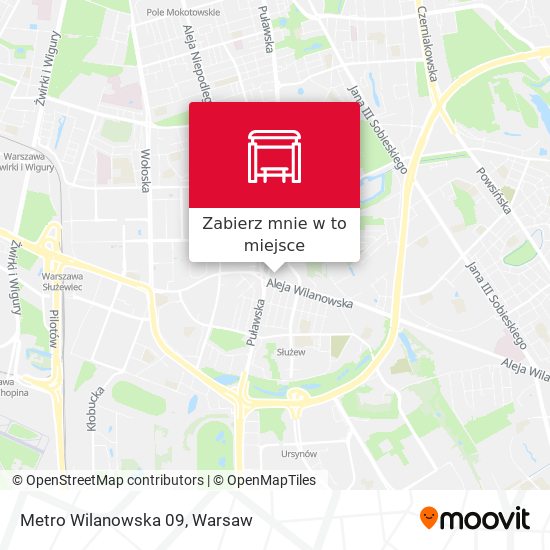 Mapa Metro Wilanowska 09