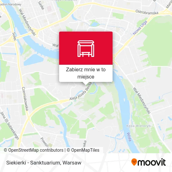 Mapa Siekierki - Sanktuarium