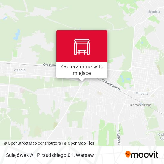 Mapa Sulejówek Al. Piłsudskiego 01