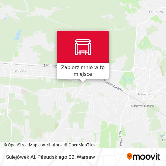 Mapa Sulejówek Al. Piłsudskiego 02