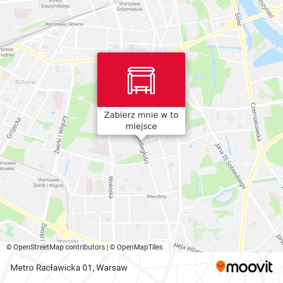 Mapa Metro Racławicka 01