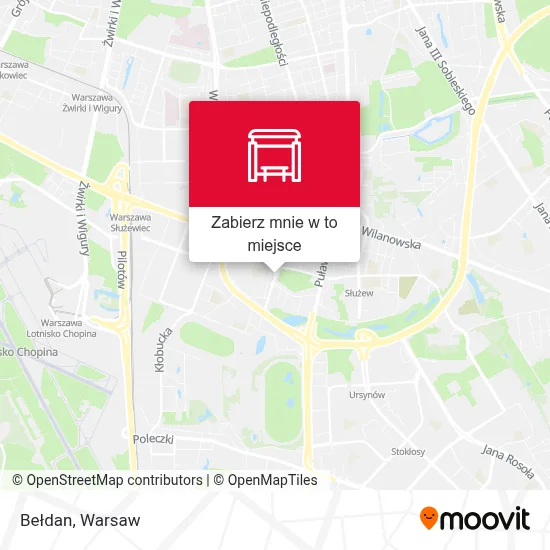 Mapa Bełdan
