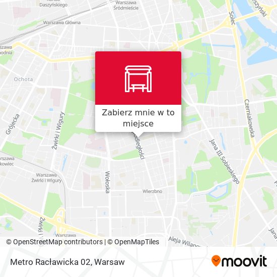 Mapa Metro Racławicka