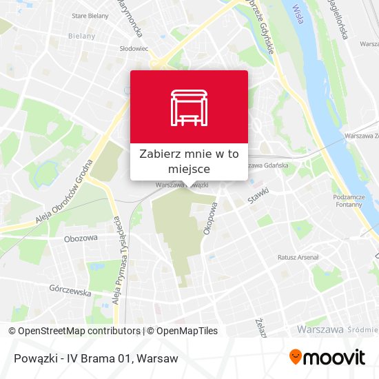 Mapa Powązki-Iv Brama