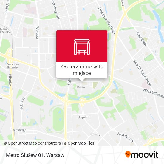 Mapa Metro Służew 01