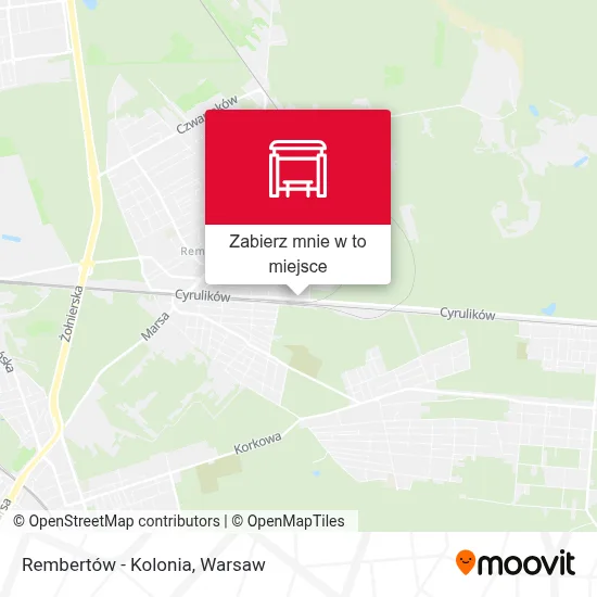 Mapa Rembertów - Kolonia