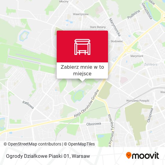 Mapa Ogrody Działkowe Piaski 01