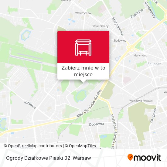 Mapa Ogrody Działkowe Piaski 02