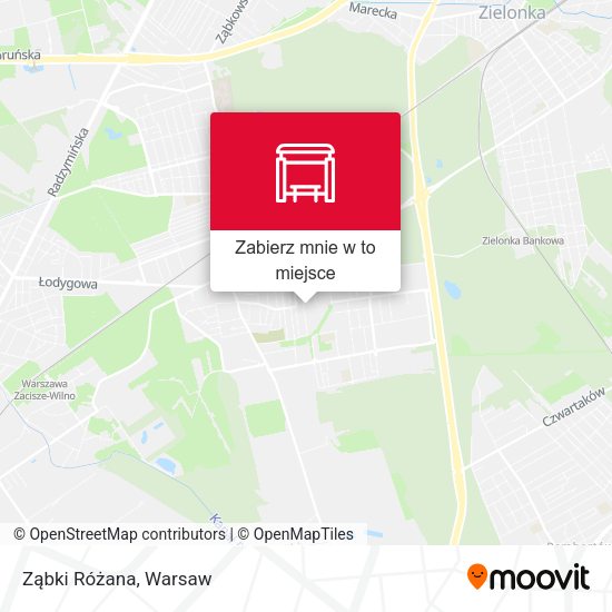 Mapa Ząbki Różana