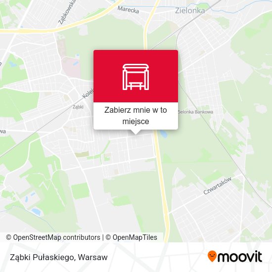 Mapa Ząbki Pułaskiego