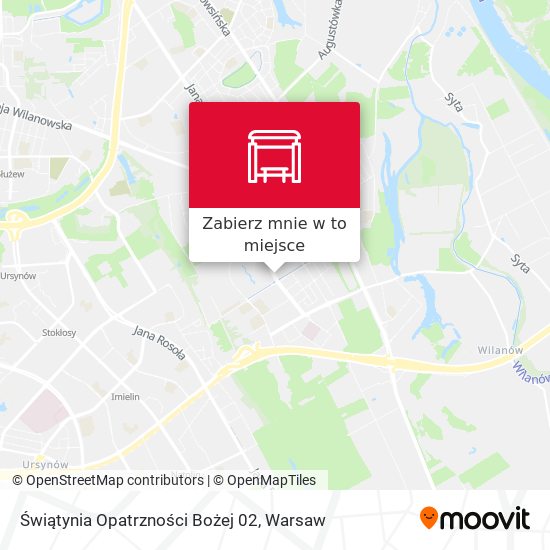 Mapa Świątynia Opatrzności Bożej