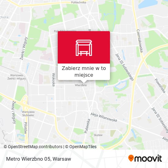 Mapa Metro Wierzbno