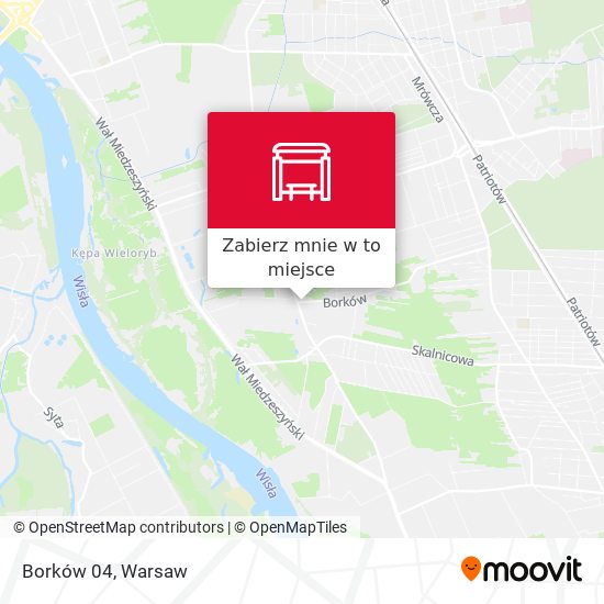 Mapa Borków