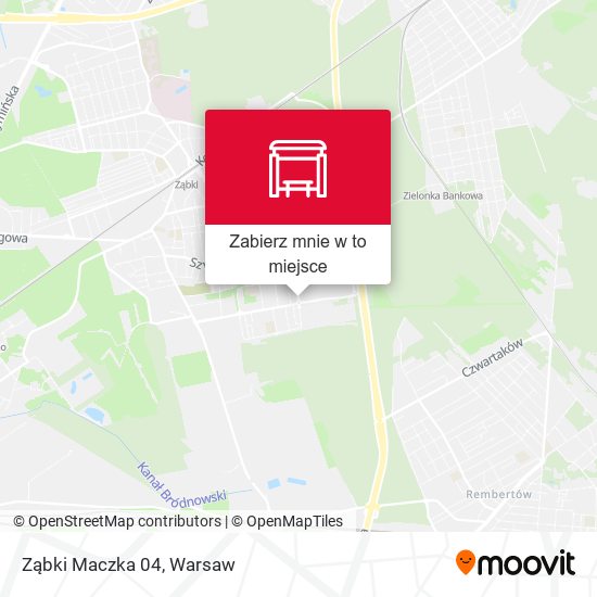 Mapa Ząbki Maczka