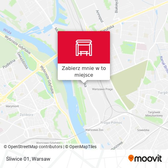 Mapa Śliwice