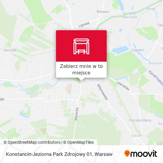 Mapa Konstancin-Jeziorna Park Zdrojowy