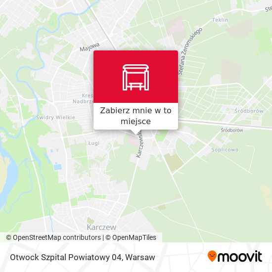 Mapa Otwock Szpital Powiatowy