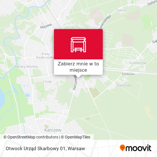 Mapa Otwock Urząd Skarbowy