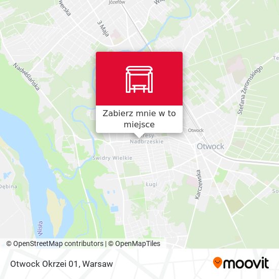 Mapa Otwock Okrzei 01