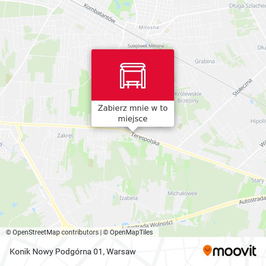 Mapa Konik Nowy Podgórna