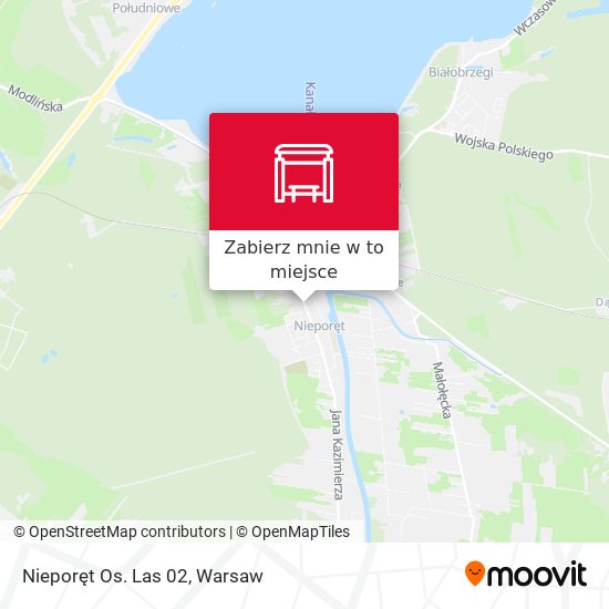 Mapa Nieporęt Os. Las