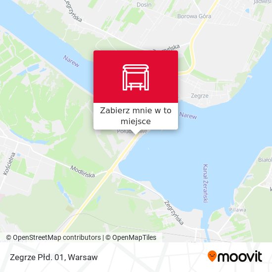 Mapa Zegrze Płd.