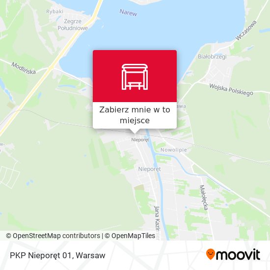 Mapa PKP Nieporęt