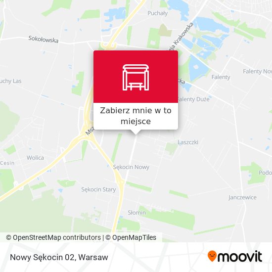 Mapa Nowy Sękocin