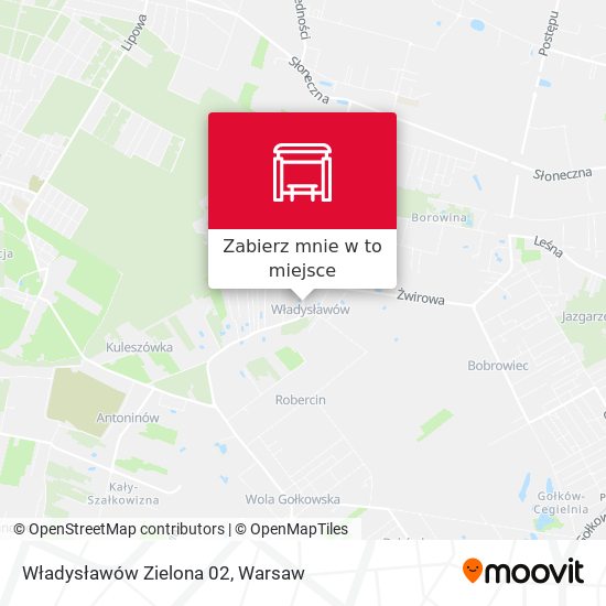 Mapa Władysławów Zielona