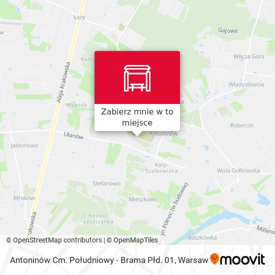 Mapa Antoninów Cm. Południowy - Brama Płd. 01