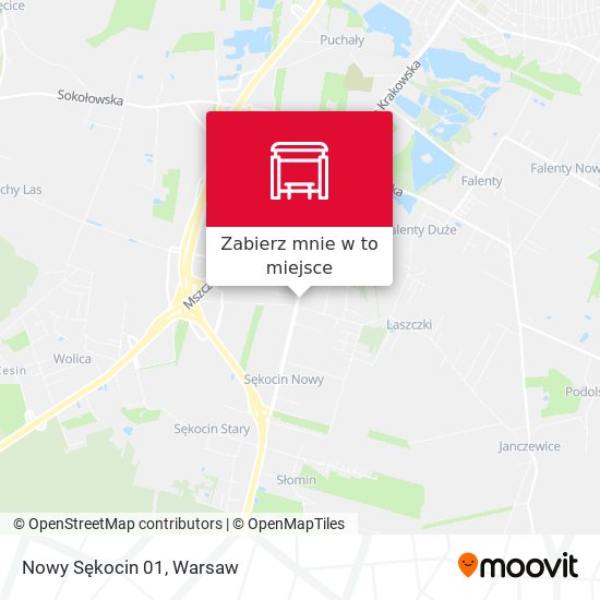 Mapa Nowy Sękocin