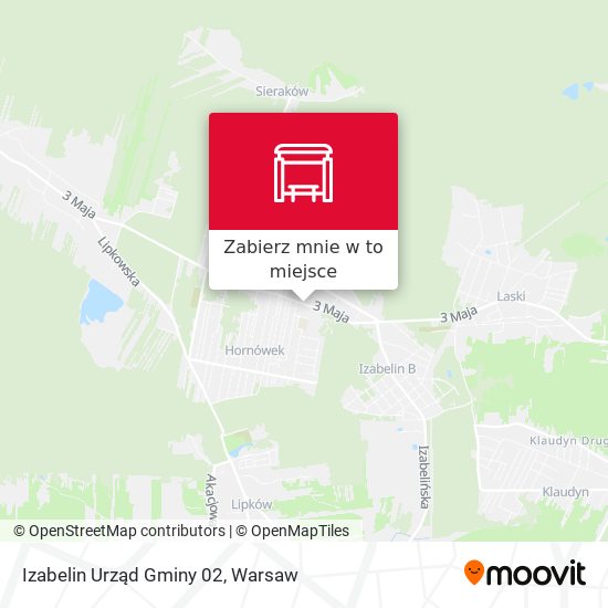 Mapa Izabelin Urząd Gminy