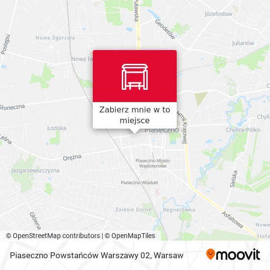 Mapa Piaseczno Powstańców Warszawy 02