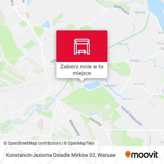 Mapa Konstancin-Jeziorna Osiedle Mirków 02