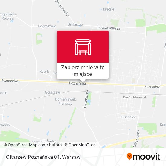 Mapa Ołtarzew Poznańska