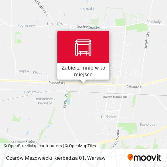 Mapa Ożarów Mazowiecki Kierbedzia 01